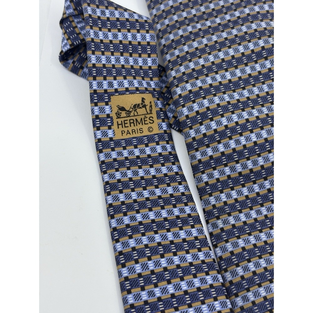 Hermes Tie 816 EA Silk 100% Made In France Authentic Read*